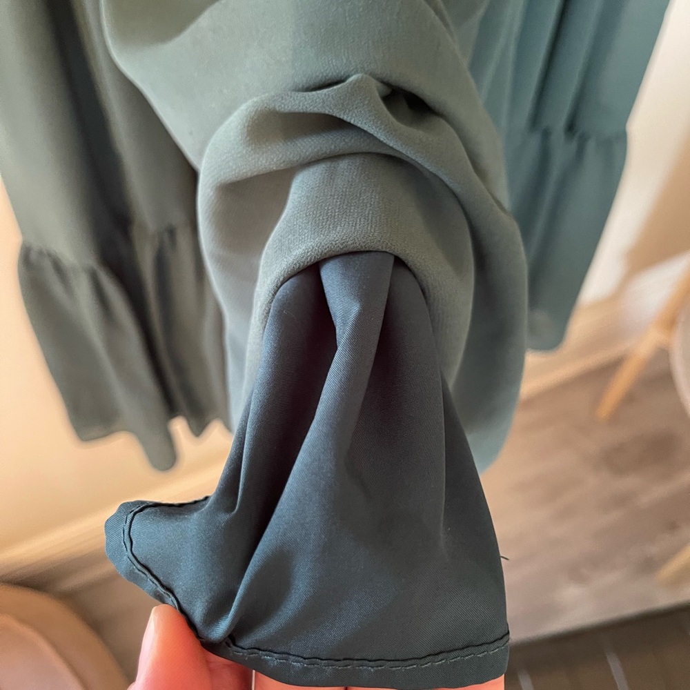 Joyfolie Forest Green Long Sleeve Maxi Dress - Picture 12 of 15